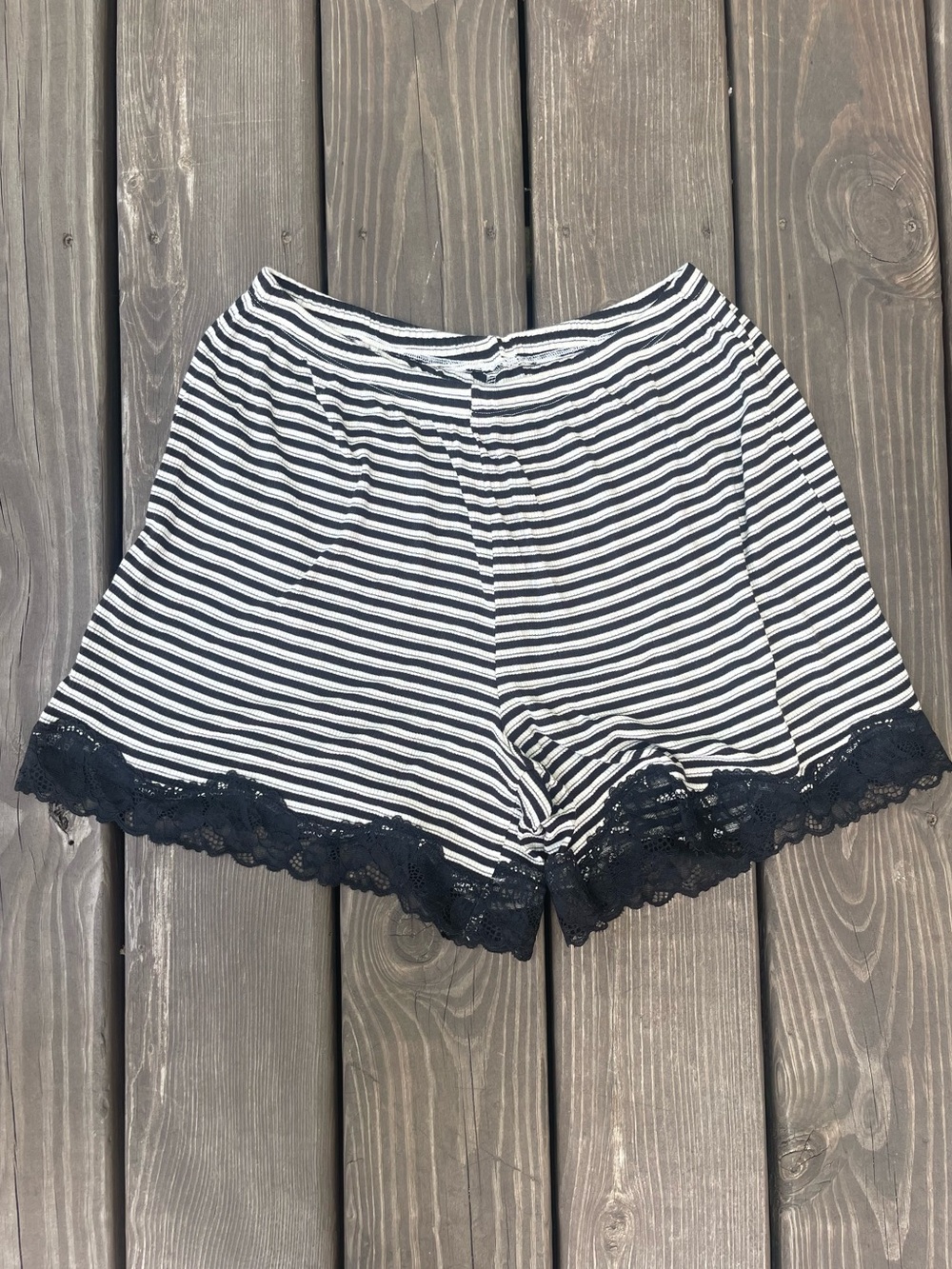NWT Aerie Real Soft Rib Lace Striped Boxer with Lace - Picture 3 of 5